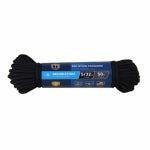 RICHELIEU AMERICA LTD. Paracord 550 Nylon Rope, Black, 5/32 In. x 50 Ft. HARDWARE & FARM SUPPLIES RICHELIEU AMERICA LTD.