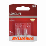 OSRAM SYLVANIA INC 168 Long Life Miniature Clear Bulb, 168LL BP2, 2-Pk. AUTOMOTIVE OSRAM SYLVANIA INC