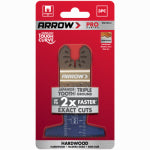 ARROW FASTENER CO Ground Tooth Power Curve Hardwood Oscillating Tool Blade, 2-1/2-In., 3-Pk. TOOLS ARROW FASTENER CO