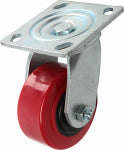 RICHELIEU AMERICA LTD Red Poly Wheel, Swivel Caster, 4 In.