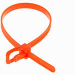 NETCONNEX, LLC EveryTie Releasable/Reusable Cable Ties, Black & Orange, 8 In., 30-Pk. ELECTRICAL NETCONNEX, LLC