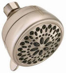 DELTA FAUCET CO 7-Spray Shower Head, Fixed Mount, Satin Nickel, 2.0 GPM PLUMBING, HEATING & VENTILATION DELTA FAUCET CO