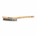 ALLWAY TOOLS INC. Wire Brush, Wood Handle, 3 x 19 Rows