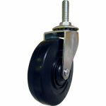 RICHELIEU AMERICA LTD Rubber Wheel Caster, Threaded Stem, 4 In. HARDWARE & FARM SUPPLIES RICHELIEU AMERICA LTD