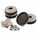 RICHELIEU AMERICA LTD Furniture Glides, Felt, Round, Screw-On, 1-In., 4-Pk.