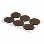 RICHELIEU AMERICA LTD Furniture Pads, Self-Adhesive, Brown Felt, Round, 3/4-In., 6-Pk. HARDWARE & FARM SUPPLIES RICHELIEU AMERICA LTD