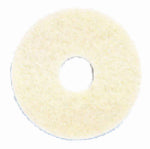 3M COMPANY Polishing Floor Pad, 4100, White, 17 In.
