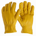 BIG TIME PRODUCTS LLC Deerskin Gloves, Elastic Wrist, Men's Medium