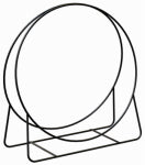PANACEA PRODUCTS CORP Open Hearth Log Hoop, Black Tubular Steel, 20-In. OUTDOOR LIVING & POWER EQUIPMENT PANACEA PRODUCTS CORP