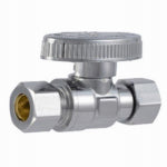 SHARKBITE/CASH ACME Brass Ball Straight Valve, Quarter Turn, 3/8 x 3/8 In. PLUMBING, HEATING & VENTILATION SHARKBITE/CASH ACME