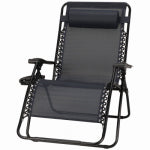 WOODARD CM LLC Sunny Isles Zero Gravity Chair, Coated Steel Frame, Navy, XL