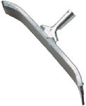 ETTORE PRODUCTS COMPANY Industrial Floor Squeegee, Curved, Galvanized Steel, 24 In.