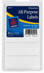 AVERY PRODUCTS CORPORATION All-Purpose Labels, White, Rectangle, 1 x 2.75 In., 128-Ct. HOUSEWARES AVERY PRODUCTS CORPORATION