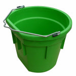 QINGDAO HUATIAN HAND TRUCK Utility Bucket, Flat Sided, Lime Green Resin, 20-Qts.