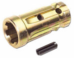 DOUBLE HH MFG PTO Adapter, Forged, Yellow Zinc-Plated, 1-1/8 x 1-3/8-In. HARDWARE & FARM SUPPLIES DOUBLE HH MFG