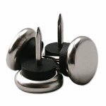 RICHELIEU AMERICA LTD Furniture Glides, Nail-On Cushioned, Metal Base, 1-1/16-In., 4-Pk. HARDWARE & FARM SUPPLIES RICHELIEU AMERICA LTD