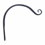 PANACEA PRODUCTS Hanging Plant Hook, Curved, Black, 12-In. LAWN & GARDEN PANACEA PRODUCTS