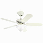 WESTINGHOUSE FAN & LIGHTING Richboro Ceiling Fan + Light Kit, White, 42-In.