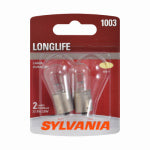 OSRAM SYLVANIA INC 1003 Long Life Miniature Clear Bulb, 1003LL BP2, 2-Pk. AUTOMOTIVE OSRAM SYLVANIA INC