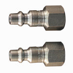 MILTON INDUSTRIES Compressor Plug, I/M Style, Female, 1/4-NPT, 2-Pk.