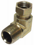 MI CONVEYANCE SOLUTIONS 90 Degree Hydraulic Adapter, 3/8-In. MP x 1/2-In. FP Swivel