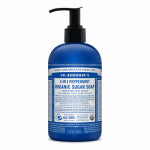 DR. BRONNER'S Organic Sugar Soap, 4-In-1, Peppermint, 12 oz.