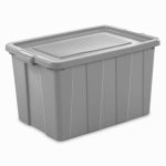 STERILITE Sterilite 16796A04 Storage Tote, Polyethylene, Cement, 30 in L, 20 in W, 17-1/8 in H HOUSEWARES STERILITE