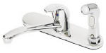 HOMEWERKS WORLDWIDE LLC-IMPORT Kitchen Faucet With Side Spray, Single Lever, Chrome PLUMBING, HEATING & VENTILATION HOMEWERKS WORLDWIDE LLC-IMPORT
