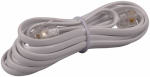 JEM ACCESSORIES, INC. Modular Line Extension Cord, White, 7-Ft. ELECTRICAL JEM ACCESSORIES, INC.
