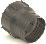 ADVANCED DRAINAGE SYSTEMS Snap Drain Tube Adapter, Poly, 4 In.