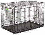 MIDWEST AIR TECH/IMPORT 2 Door Dog Crate, 36 In.