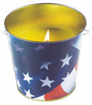LAMPLIGHT FARMS Citronella Candle, USA Flag Metal Bucket, 16 oz.