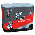 KIMBERLY-CLARK CORP Shop Towels, Blue, 6-Pk.