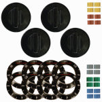 RANGE KLEEN Knob Kit for Electric Ranges, Black, 4-Knob Pack APPLIANCES & ELECTRONICS RANGE KLEEN