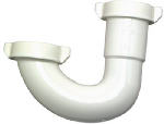 PLUMB SHOP DIV BRASSCRAFT Lavatory/Kitchen Drain J Bend, White Plastic, 1.25-In. Or 1.5-In. O.D. PLUMBING, HEATING & VENTILATION PLUMB SHOP DIV BRASSCRAFT