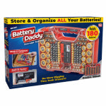 ONTEL PRODUCTS CORP Double Sided Battery Storage System, Holds 180 Batteries