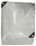 ITM CO. LTD Storage Tarp Cover, Silver/Black Polyethylene, 30 x 50-Ft.