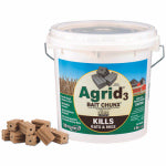 MOTOMCO LTD Agrid 3 OMRI Rodenticide Bait Chunks, 4 Lbs. of 1 oz. Chunks LAWN & GARDEN MOTOMCO LTD