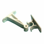 UNITED STATES HDW MFG/U S HARDWARE RV Door Catch, White Plastic, 3 In. AUTOMOTIVE UNITED STATES HDW MFG/U S HARDWARE