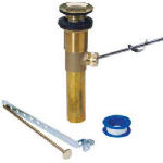 PLUMB SHOP DIV BRASSCRAFT Lavatory Drain Pop-Up Assembly, Brass, 1.25 x 8.5-In. PLUMBING, HEATING & VENTILATION PLUMB SHOP DIV BRASSCRAFT
