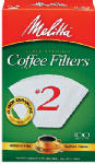 MELITTA 100-Pack #2 White Cone Coffee Filters