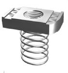 ABB IP INC. Spring Nuts, Steel, 1/4-In., 5-Pk. ELECTRICAL ABB IP INC.