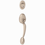 SCHLAGE LOCK Schlage Plymouth Series F58PLY619 Combination Lockset, Mechanical Lock, Grip Only Handle, Satin Nickel, 1 Grade, Metal HARDWARE & FARM SUPPLIES SCHLAGE LOCK