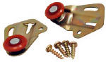 L E JOHNSON Sliding Door Replacement Hanger, Universal, 7/8 In. Wheel, 1/16 In. Offset