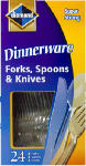 HEARTHMARK Plastic Forks, Knives, Spoons, 8 Each