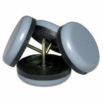 RICHELIEU AMERICA LTD Furniture Sliders, Nail-On, Gray Blue, Round, 1.25-In., 4-Pk. HARDWARE & FARM SUPPLIES RICHELIEU AMERICA LTD