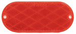 URIAH PRODUCTS Trailer Reflector, Self Adhesive, Red Oval, 4-3/8 x 1-7/8-In. AUTOMOTIVE URIAH PRODUCTS