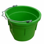 QINGDAO HUATIAN HAND TRUCK Utility Bucket, Flat Sided, Lime Green Resin, 8-Qts.