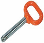 DOUBLE HH MFG Detent Pin, Orange Handle, 5/8 x 3-In. HARDWARE & FARM SUPPLIES DOUBLE HH MFG