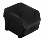STANLEY TOOLS Storage Bin, Black Polypropylene, #3, 4-Pk. TOOLS STANLEY TOOLS